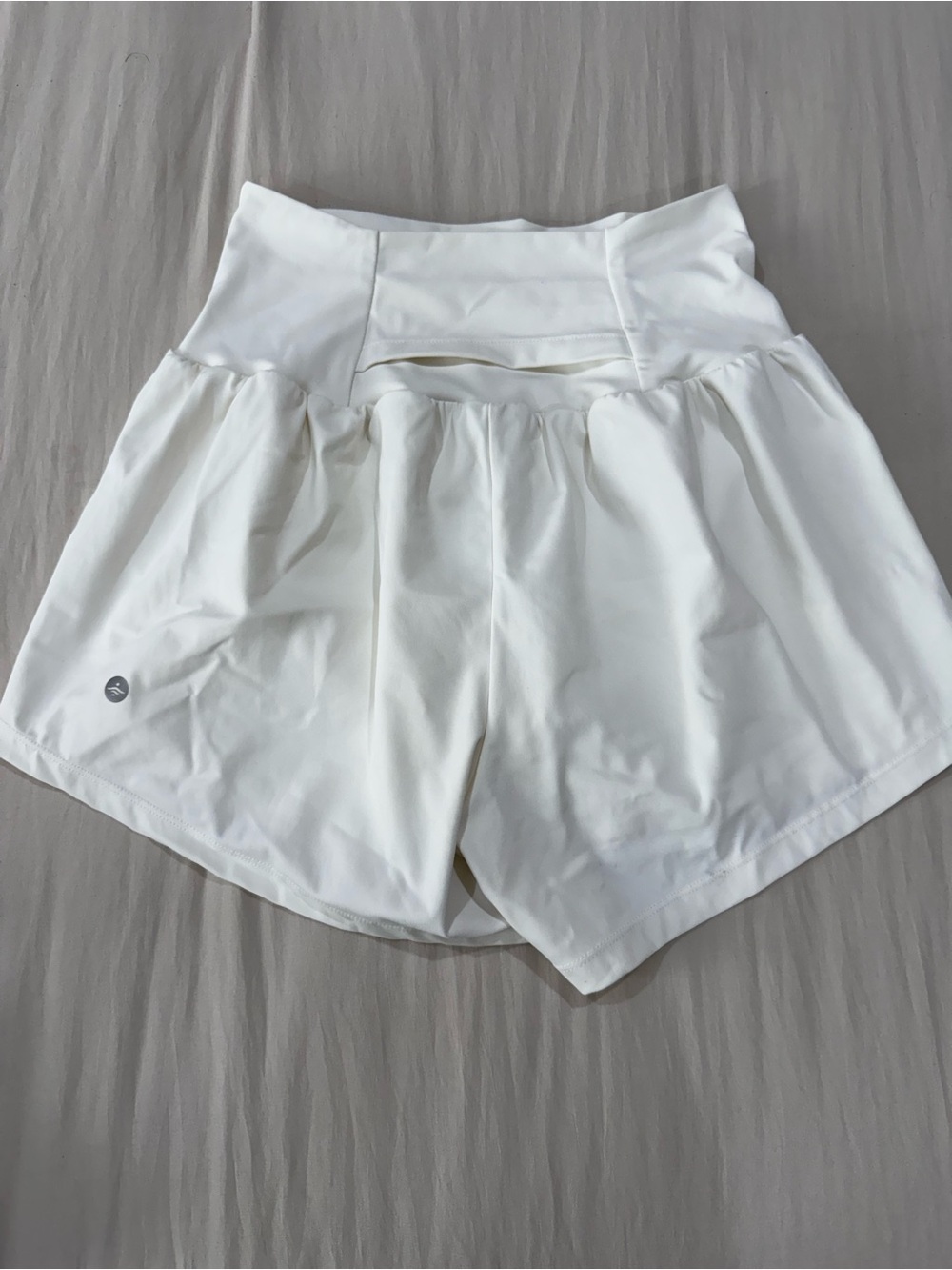 HALARA White Athletic Skort with Built-In Shorts